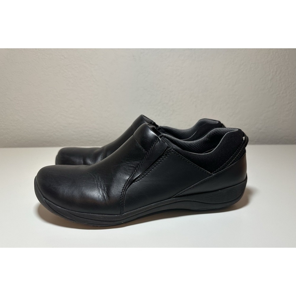 DANSKO Women's Black Leather‎ Neci Slip On Comfort Shoes Loafers US 7.5-8 EU 38